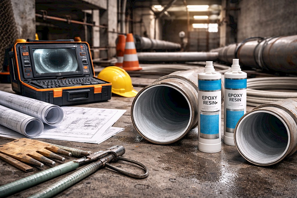 Introdução do epóxi em infraestruturas